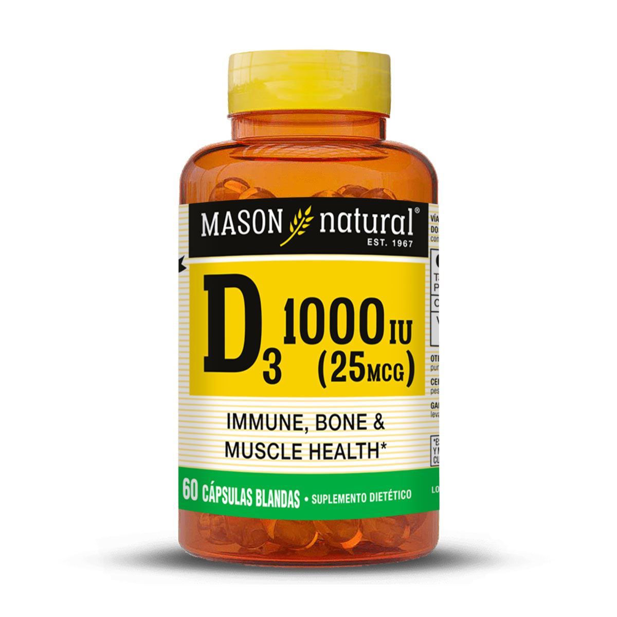 VITAMINA D3 1000 UI (60 SOFTG)